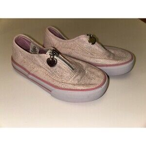 Little Girls US Sports Pink Slip On Sneakers With Sipper Size 10